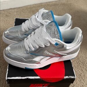 Angel Reese - Unapologetically Reebok Sneakers (Metallic and Blue)